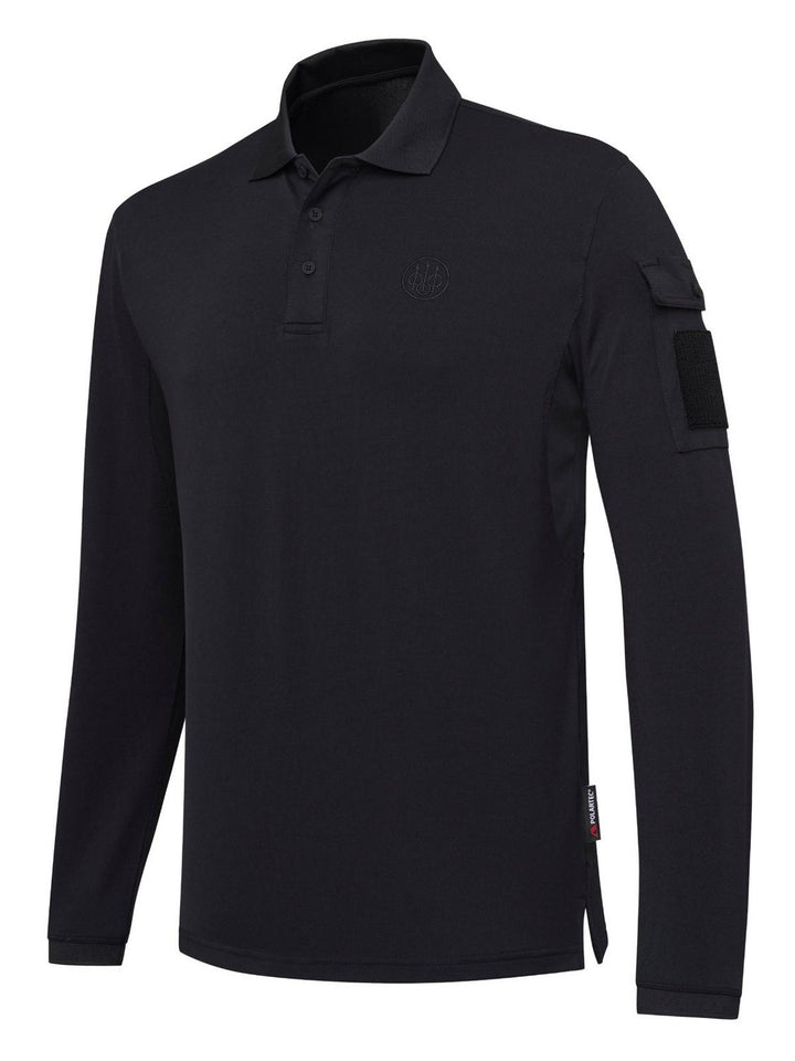 Beretta Miller Polo Long Sleeve Shirt - Black – view 3