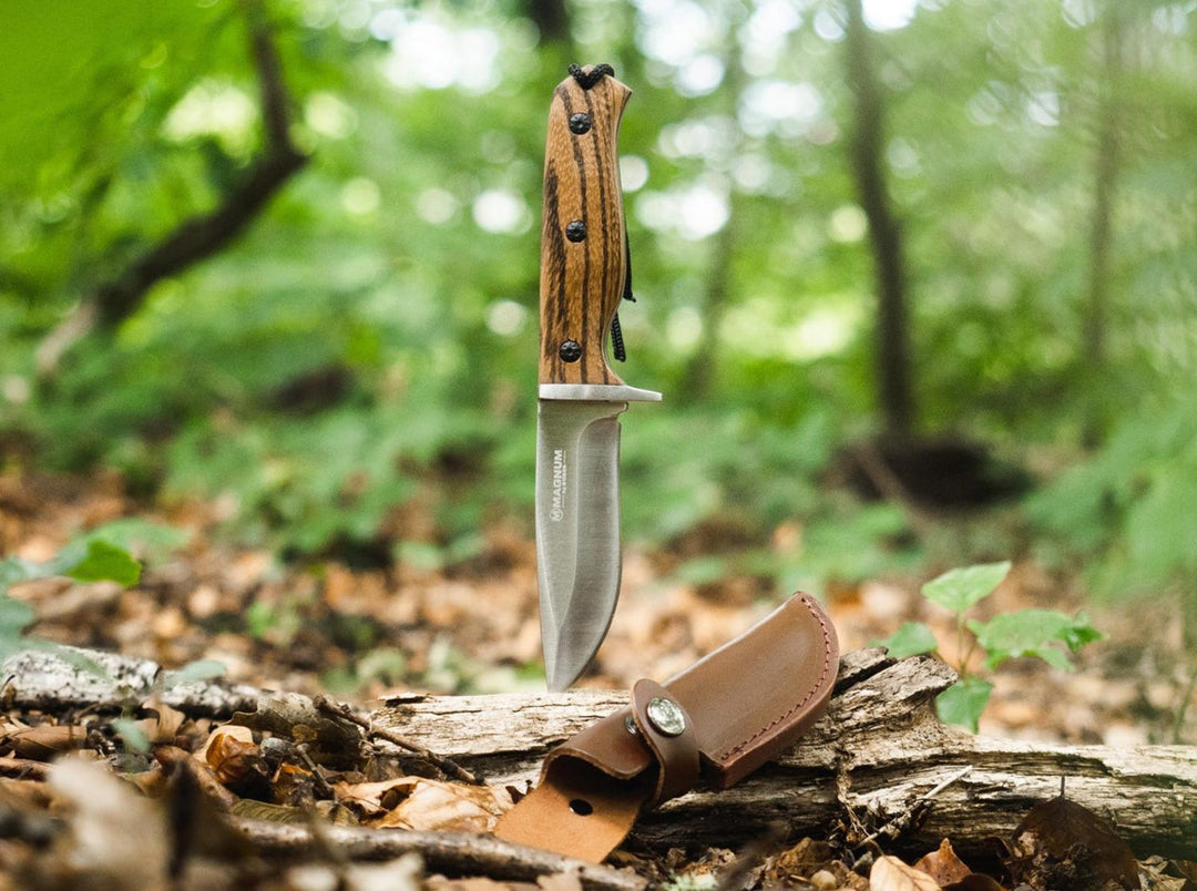 Böker Magnum Zebra Drop Fixed Blade Knife
