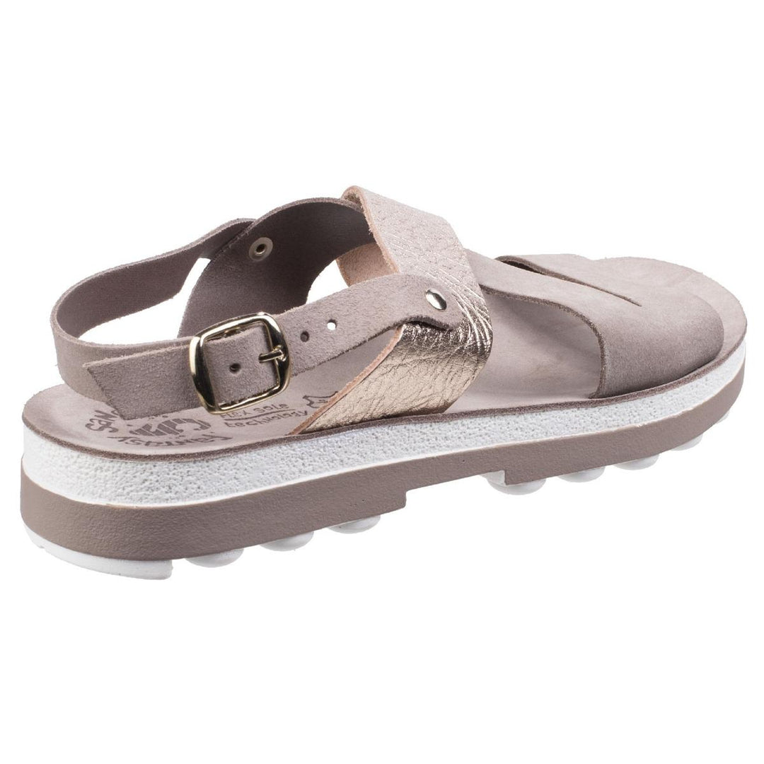 Fantasy Artemis Buckle Up Sandal Coffee/Rose Gold