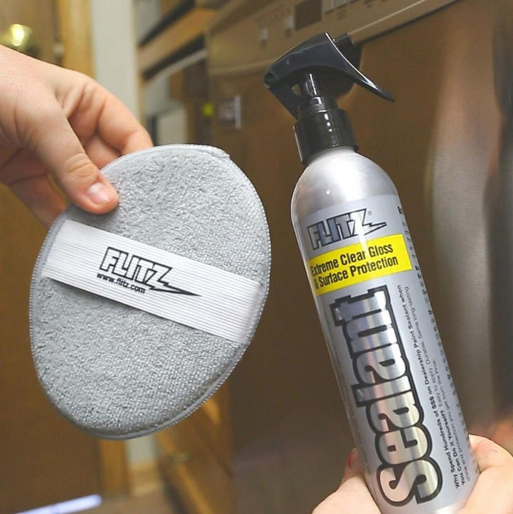 Flitz Gun Surface Sealant, 225ml Spray Bottle with Cloth