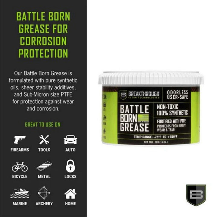 Breakthrough Clean Battle Born Grease with PTFE 1lb Tub