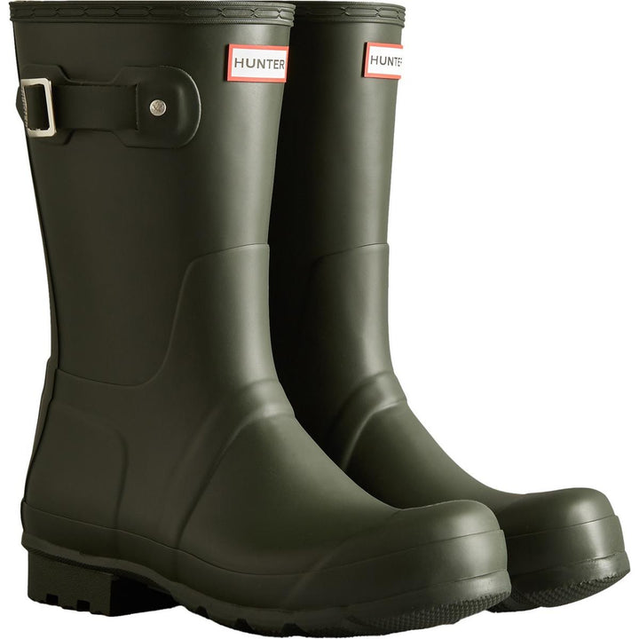 Hunter Original Short Wellington Boots Dark Olive