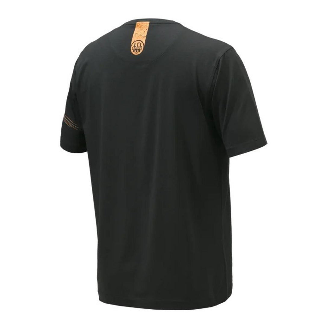 BERETTA LINES T-SHIRT Black Small - Hunting shirt breathable cotton for Men