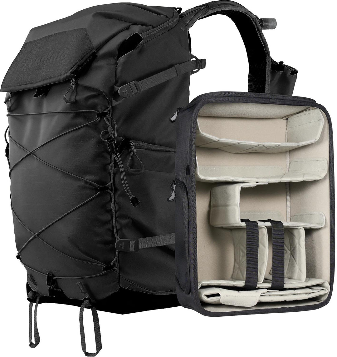 Leofoto Backup 35L Camera Backpack, Large Insert - Black