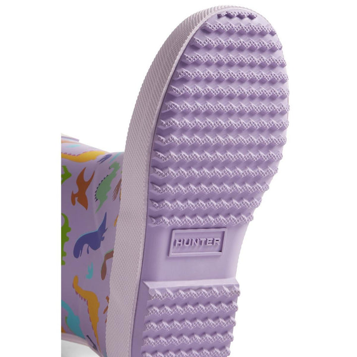 Hunter Kids Dinosaur Boot Purple Dinosaur – view 3