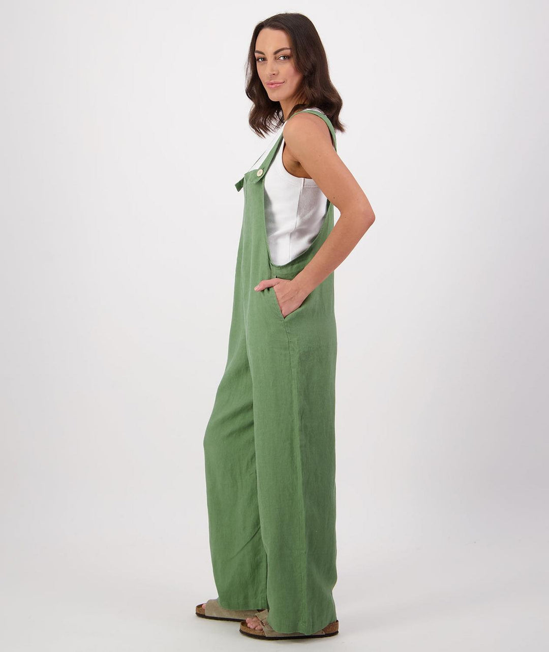 Swanndri Women's Julian Linen Dungarees