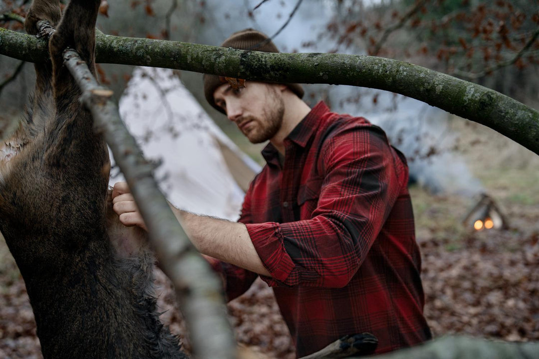 Glen Flannel Shirt Red check – view 6