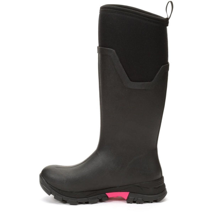 Muck Boots Arctic Ice Tall Wellingtons Black/Hot Pink
