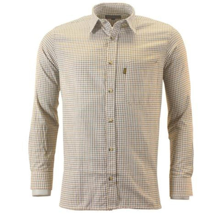 Game Technical Apparel Mens Game Tattersall Shirt - Brown/Green