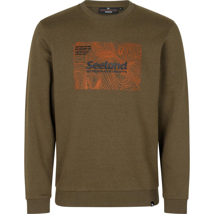 Seeland Pulse Sweatshirt Dark Olive Melange