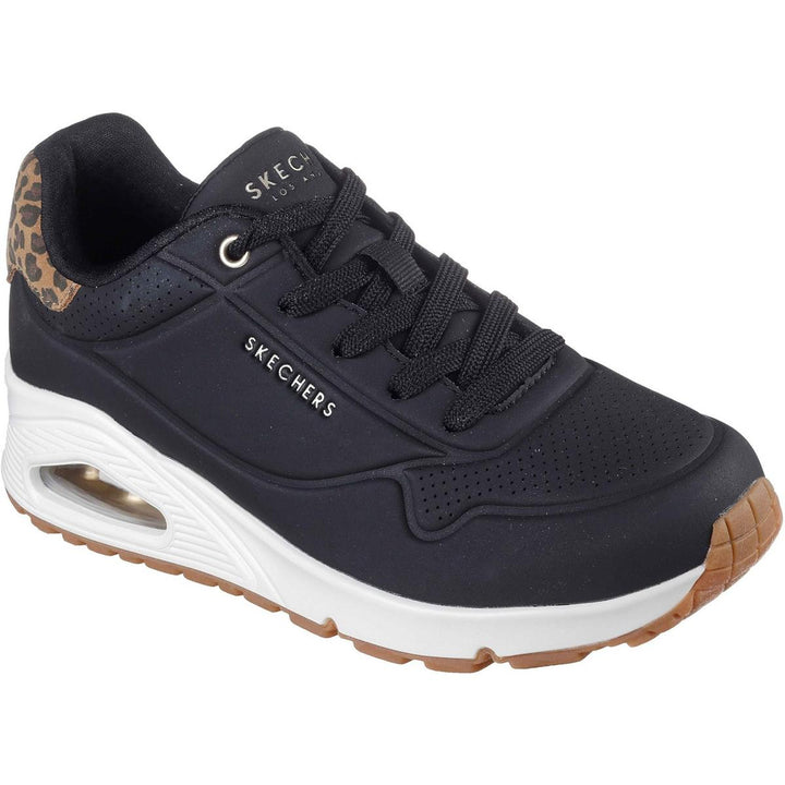 Skechers UNO - Jungle Nite Trainer Black/Leopard