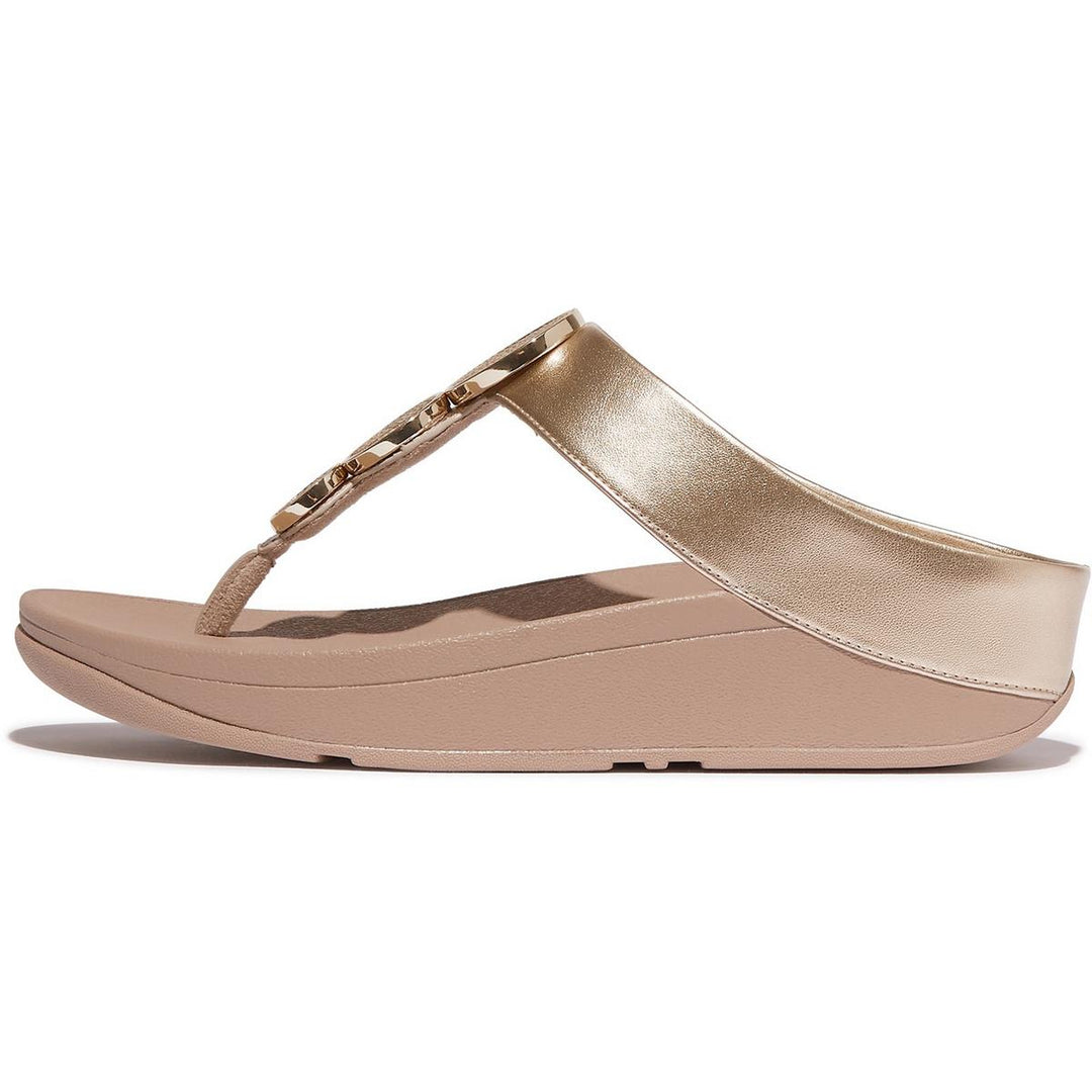 Fitflop Halo Toe Post Sandals Metallic Beige