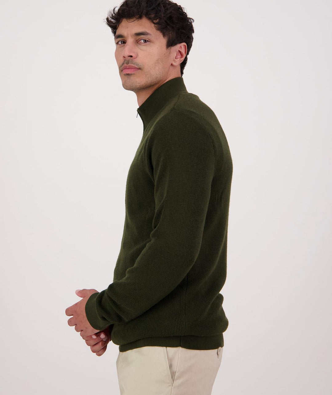 Swanndri Men's Otahu River V2 Quarter Zip Merino Knit