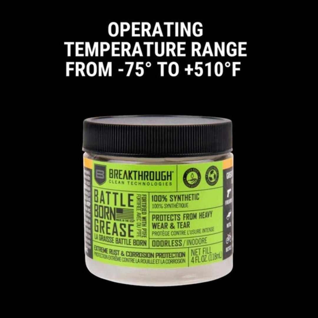Breakthrough Clean Battle Born Grease with PTFE 4oz Jar