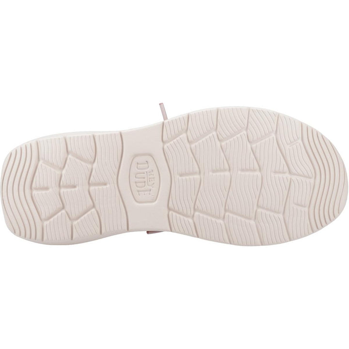 HEYDUDE Wendy COMF Suede Shoes Rose Pink/Whisper Pink