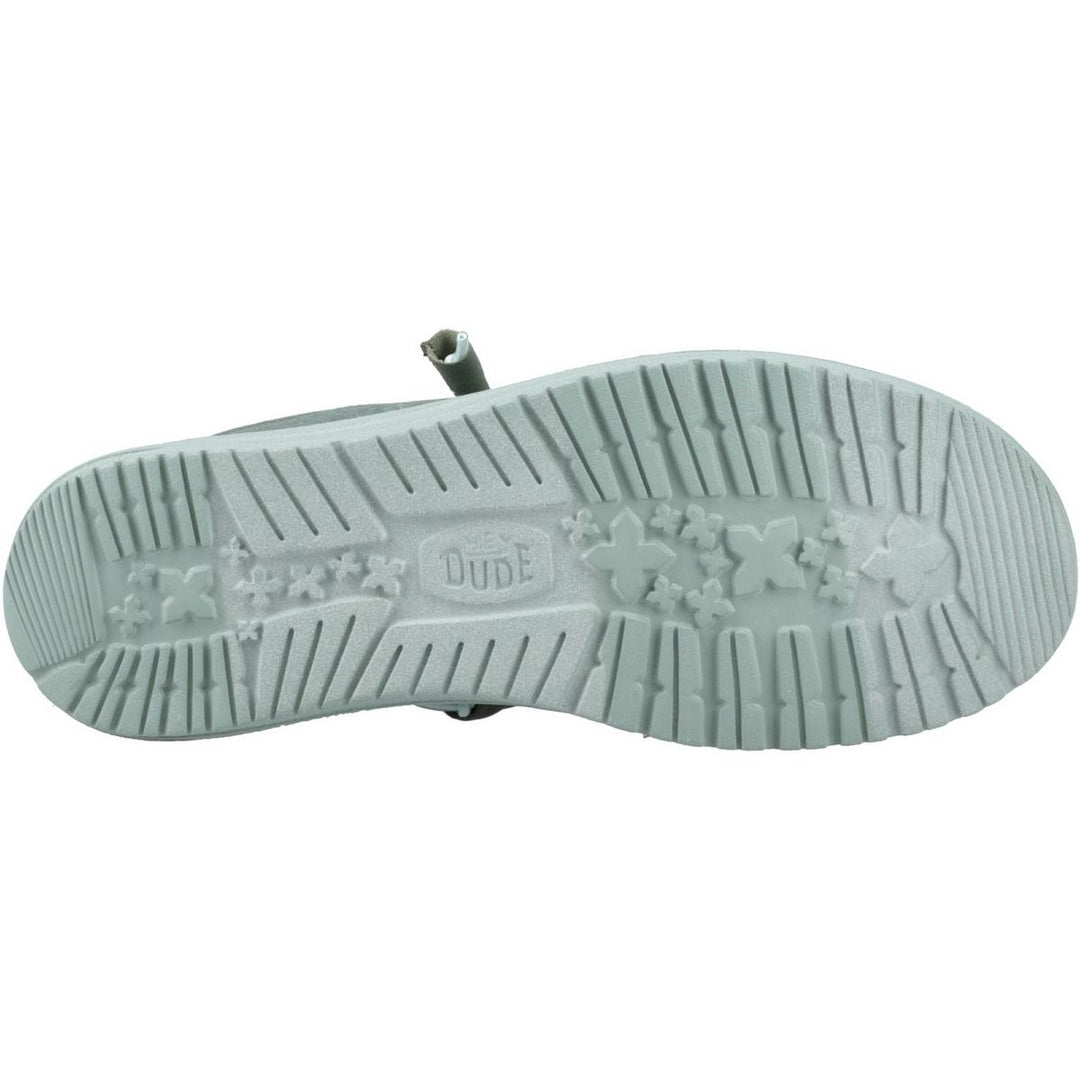 HEYDUDE Wally Canvas Shoe Duck Green/Iceberg
