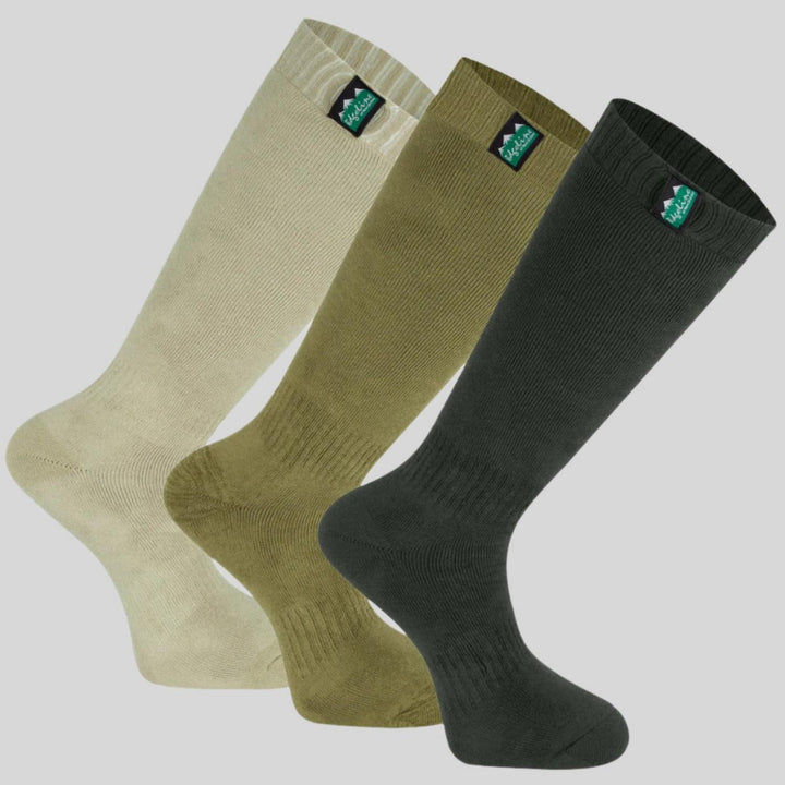 Ridgeline Cotton Work Socks Full Length - Olive Multi