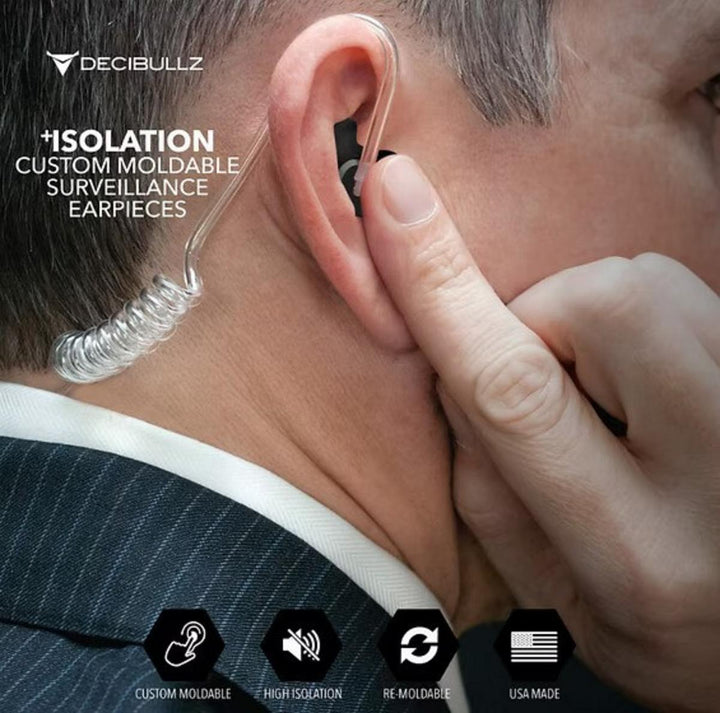 Decibullz Acoustic Tube Earpiece — Isolation