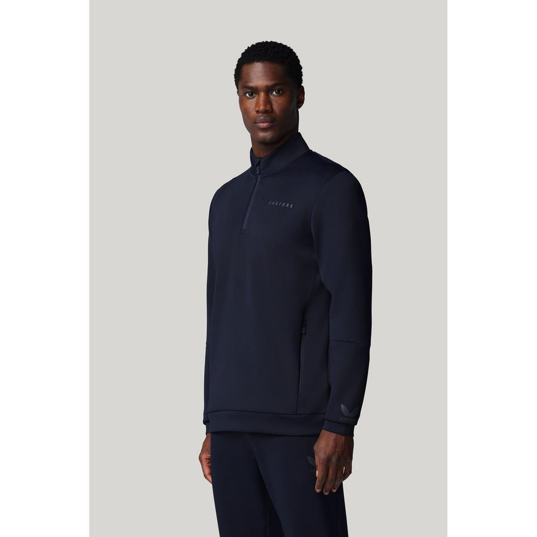 Castore FLEX 1/4 ZIP SWEATSHIRT CASTORE NAVY/PEWTER