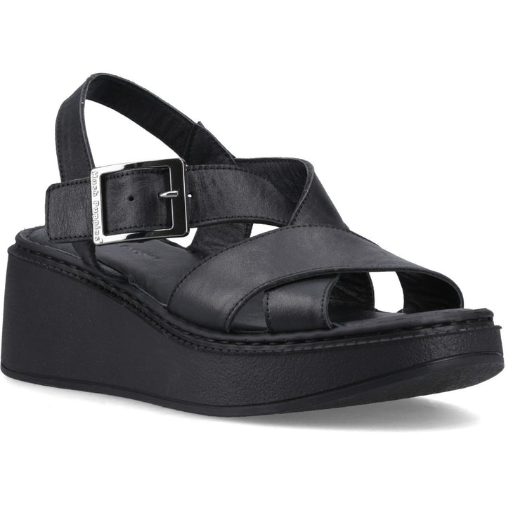 Bretta Wedge Sandal Black