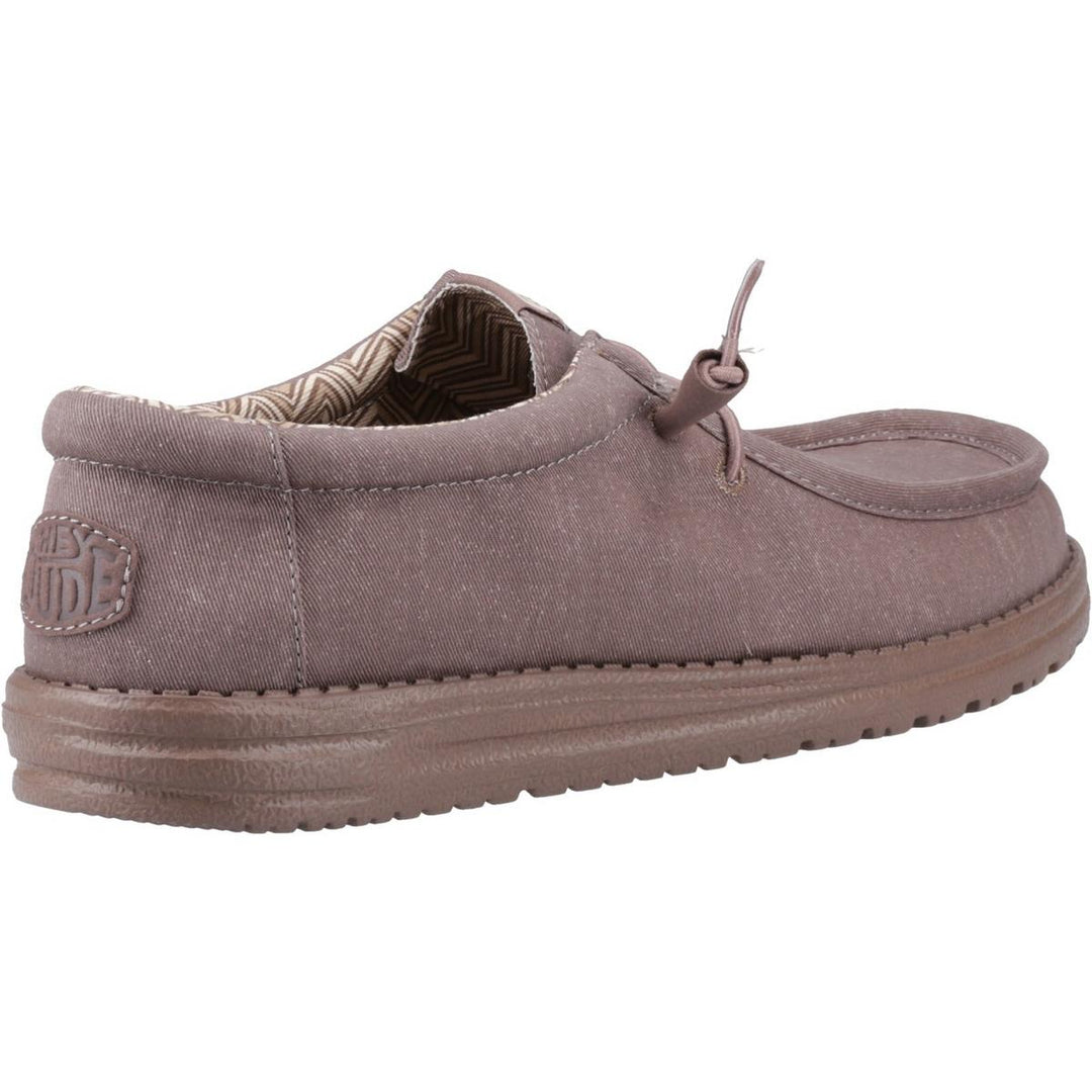 HEYDUDE Wally Stretch Canvas Shoes Deep Taupe