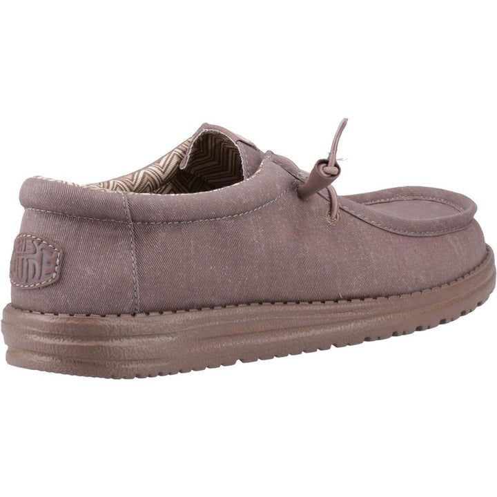 HEYDUDE Wally Stretch Canvas Shoes Deep Taupe