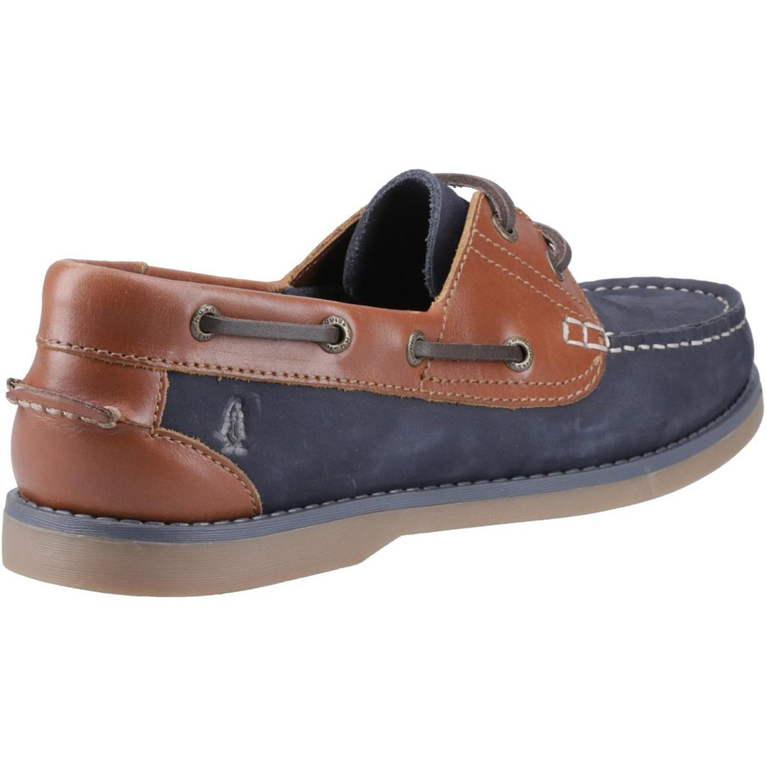 Hush Puppies Wilson Boat Shoe Navy/Tan