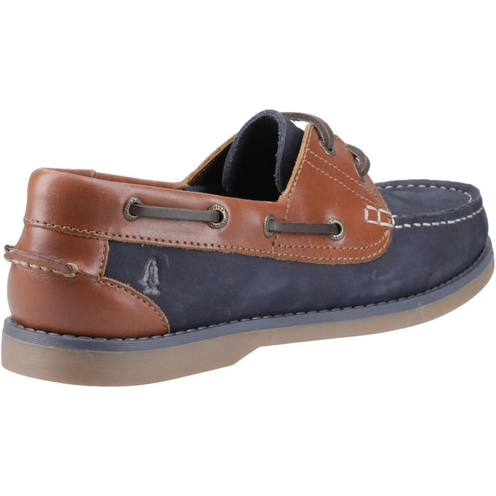 Hush Puppies Wilson Boat Shoe Navy/Tan