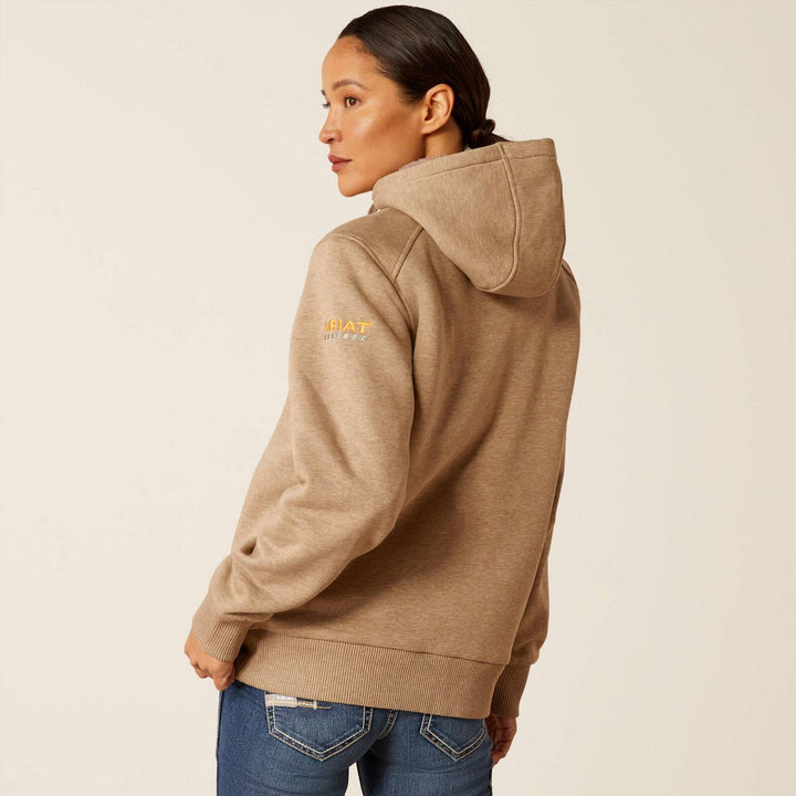 Ariat Ladies Rebar All-Weather Sherpa Full Zip Hoodie – view 2
