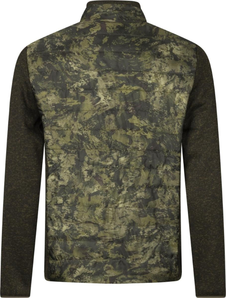 Seeland Theo Hybrid jacket Camo Pine green/InVis green - 100 gms Insulation at front and back, YKK Full zip