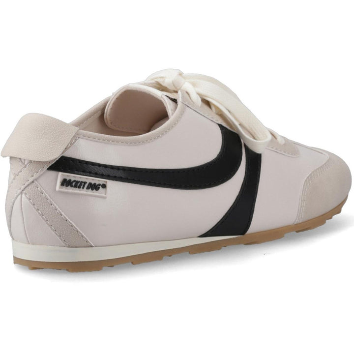 Rocket Dog Destin PU Combo Trainers Off White/Black – view 2