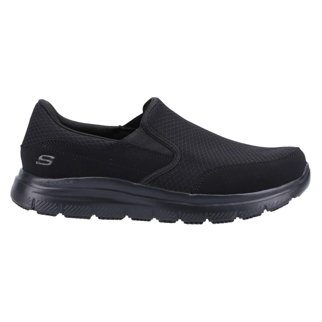 Skechers Workwear McAllen Wide Slip Resistant Occupational Shoe Black
