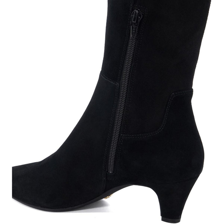 Dune Sera Wide Fit Long Boots Black