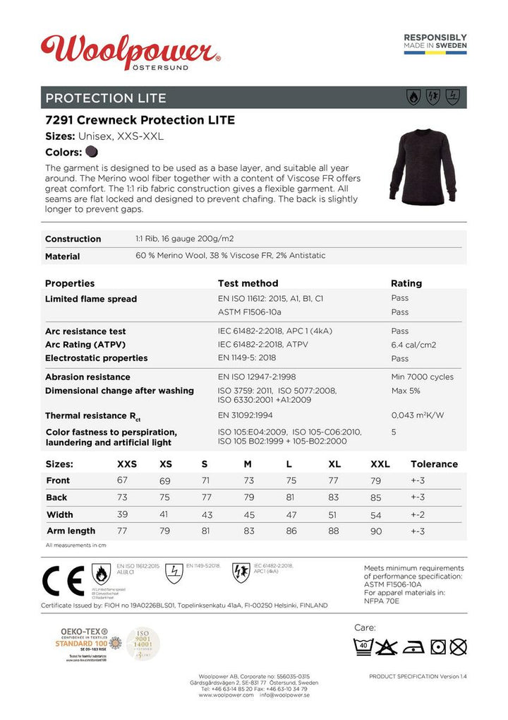 Woolpower Crewneck Protection LITE