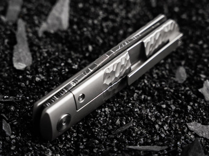 Böker BRLW Meteorite Damascus Titanium Folding Knife