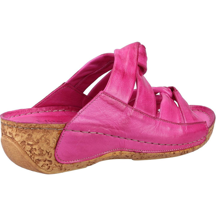 Riva Blackwood Sandal Fuchsia