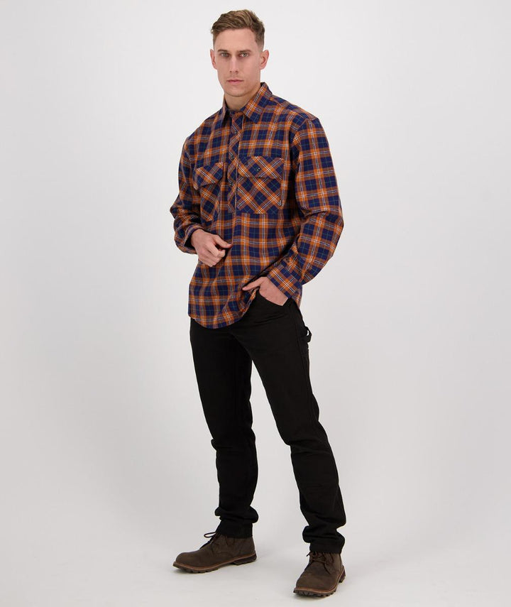Swanndri Barn Shirt Burnt Orange