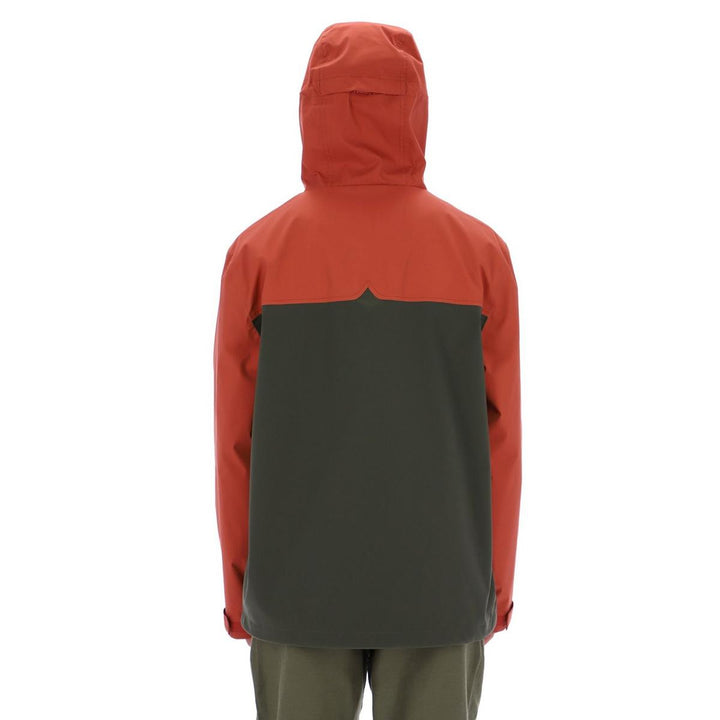 Hunter Original Mens Block Waterproof Jacket Burnt Brick/Kam – view 2