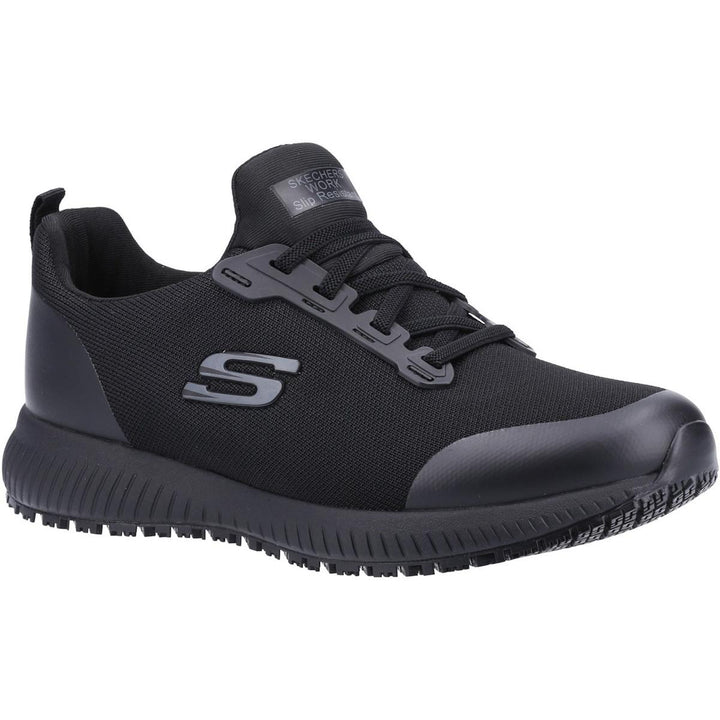 Skechers Workwear Squad Sr Wide Slip Resistant Occupational Shoe Black