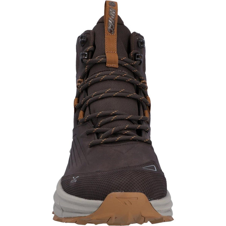 Hi-Tec Fuse Trek Mid Hiking Boots Steel/Charcoal/Bright Marigold