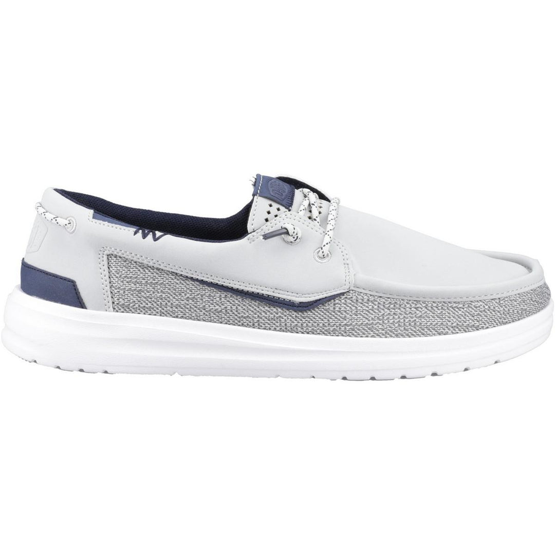 HEYDUDE Welsh Grip Classic Mesh Shoes Storm Gray/Navy Blazer