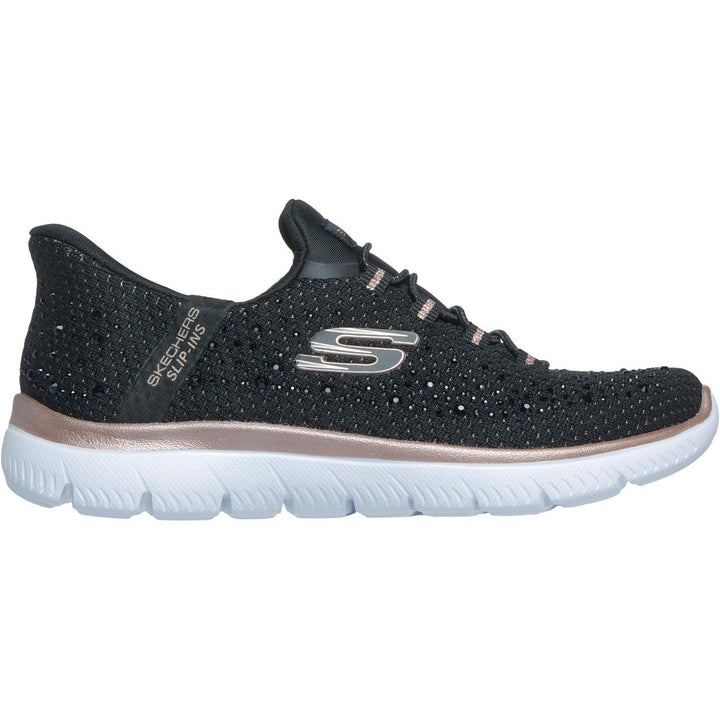 SUMMITS BRILLIANT SHINE Black Mesh/Rose Gold Trim