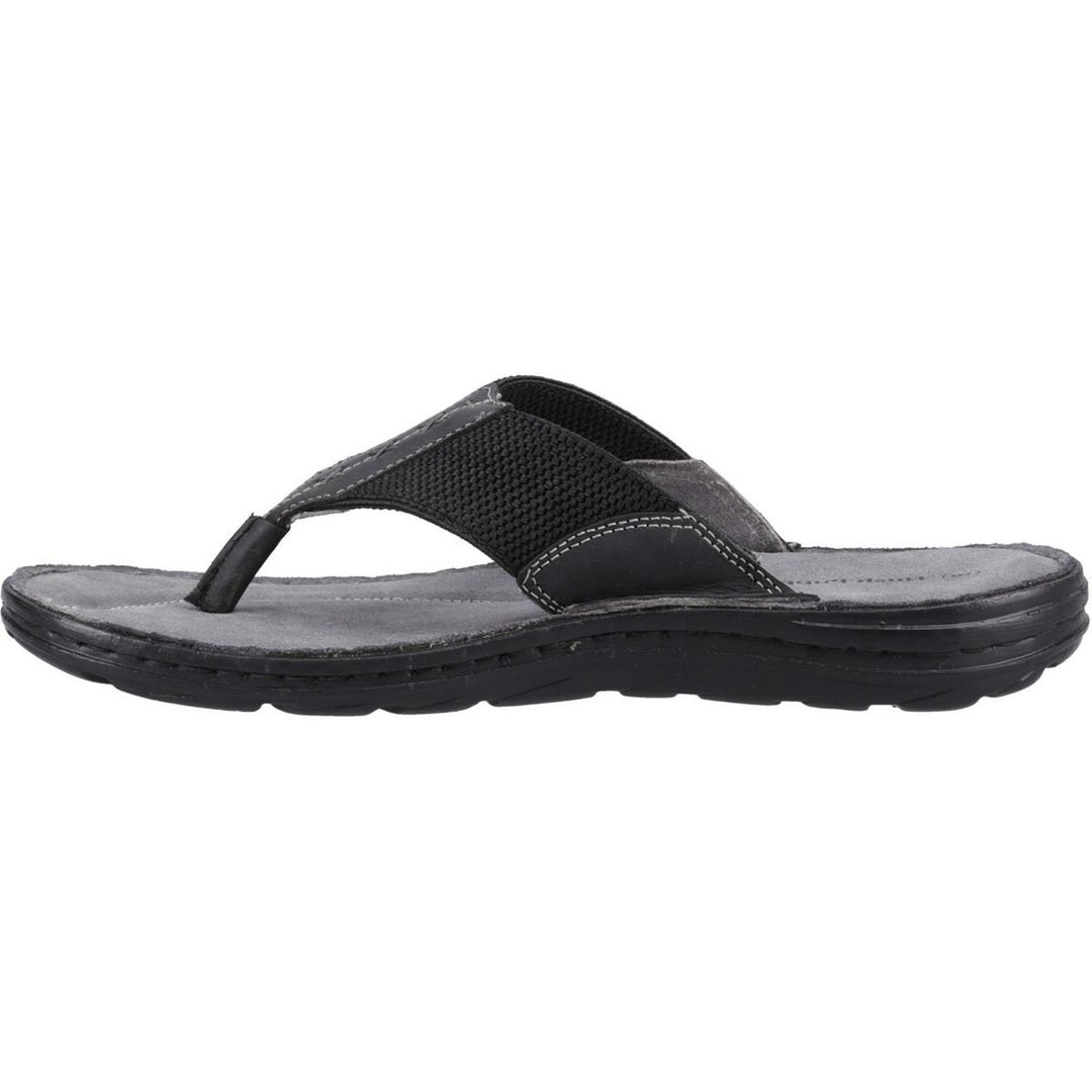 Hush Puppies Alan Toepost Sandal Black