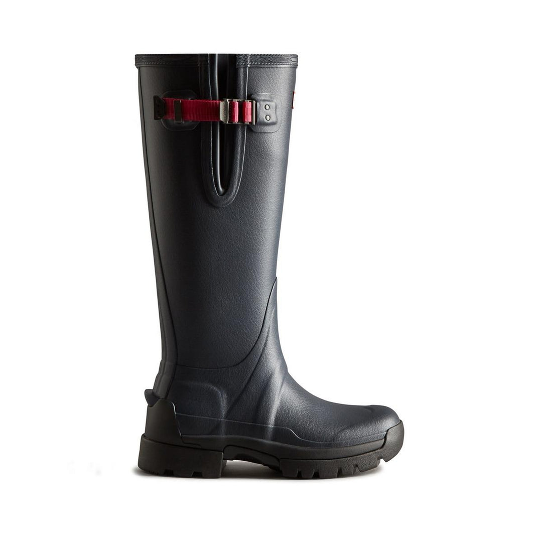 Hunter Balmoral Adjustable Neoprene Lined Wellington Navy/Peppercorn