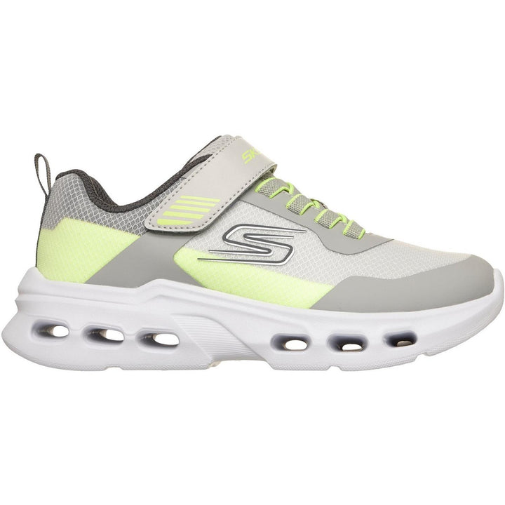 SKECHERS GLIDE-STEP DRIFT ZORZOX Gray & White/Yellow Trim