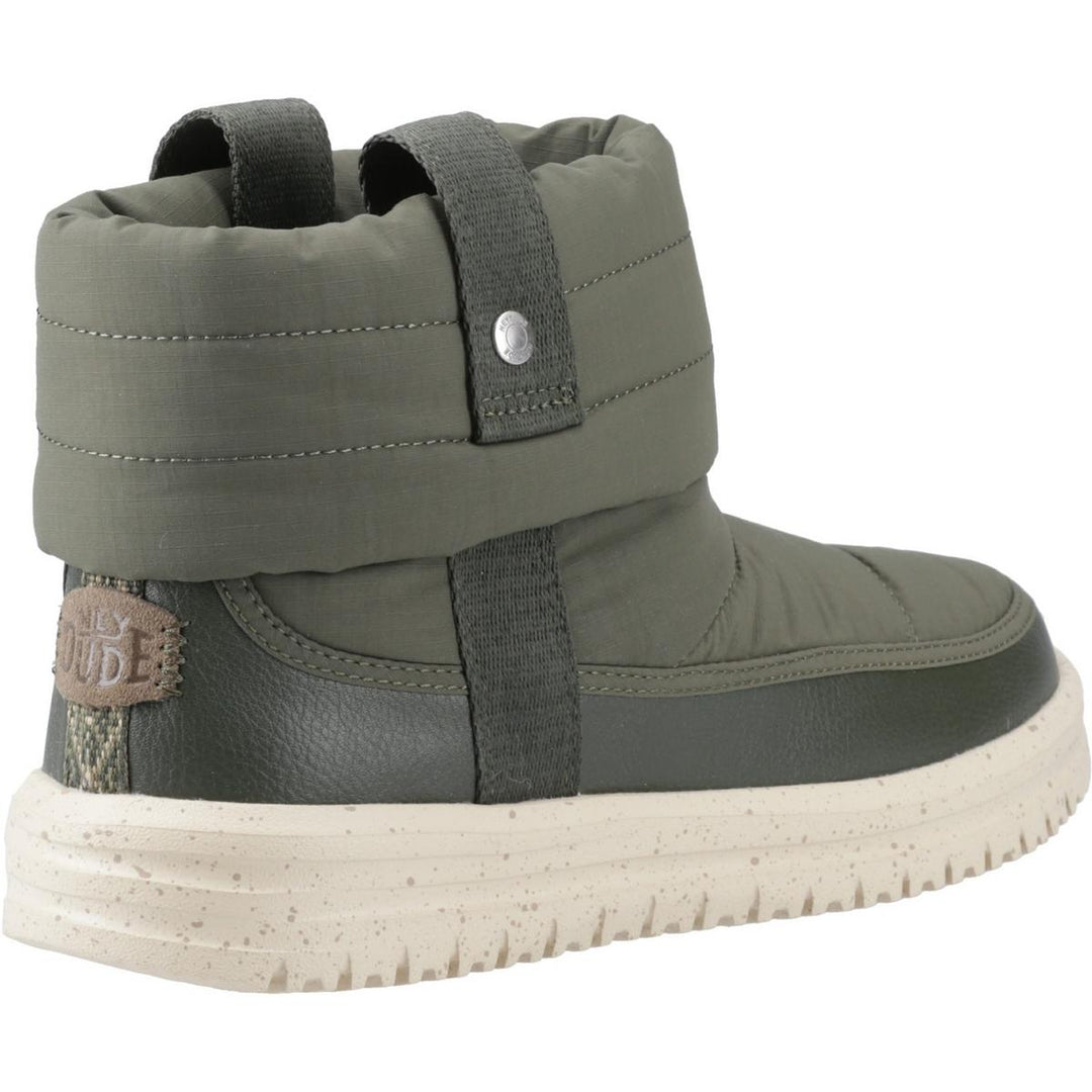 HEYDUDE Camden Cuff Nylon Quilt Boot Dark