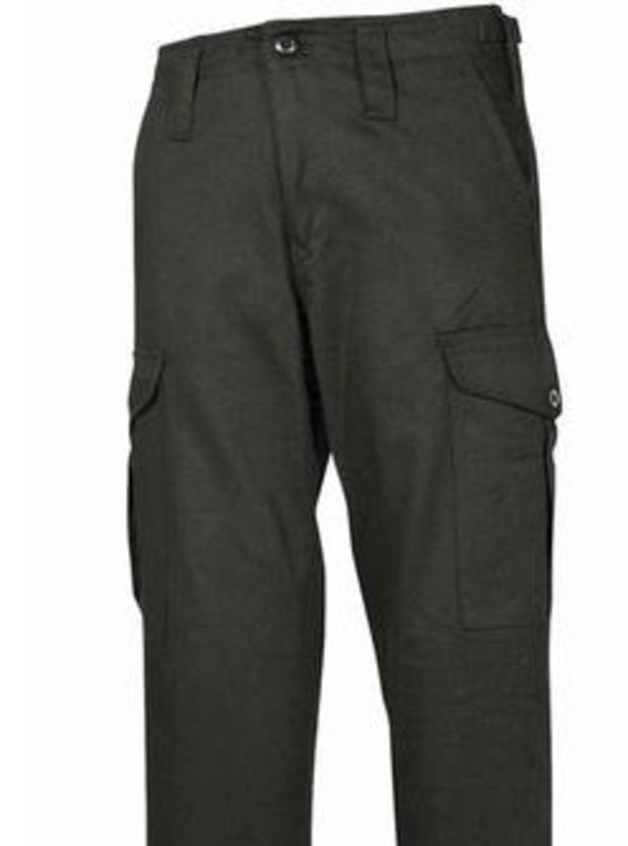 Mil-Com 6 Pocket Combat Trousers Black - Heavyweight Cotton – view 2