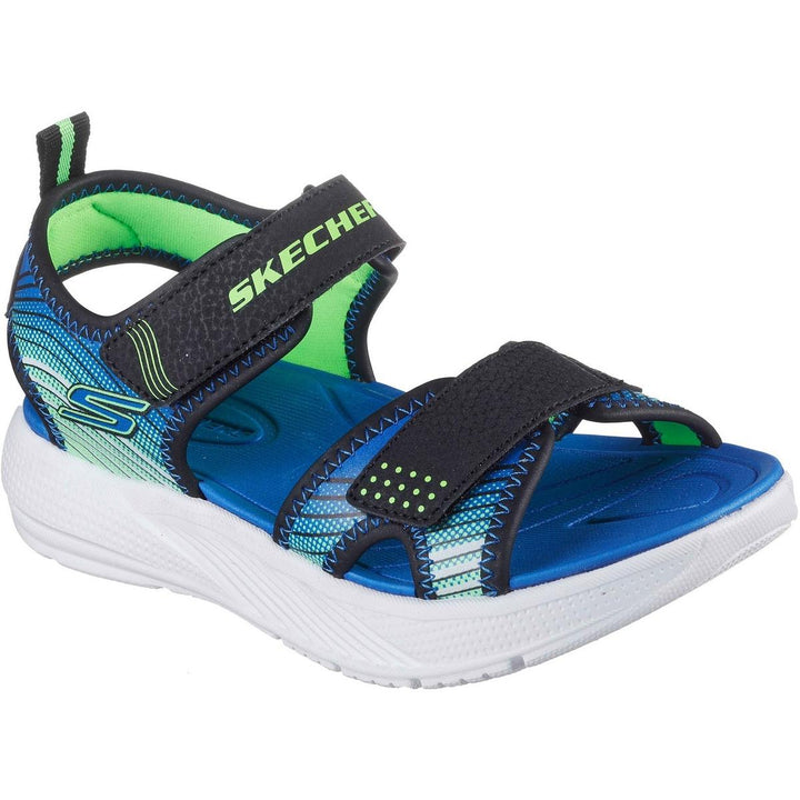 Skechers Microspec-Splash Sandal Black/Lime
