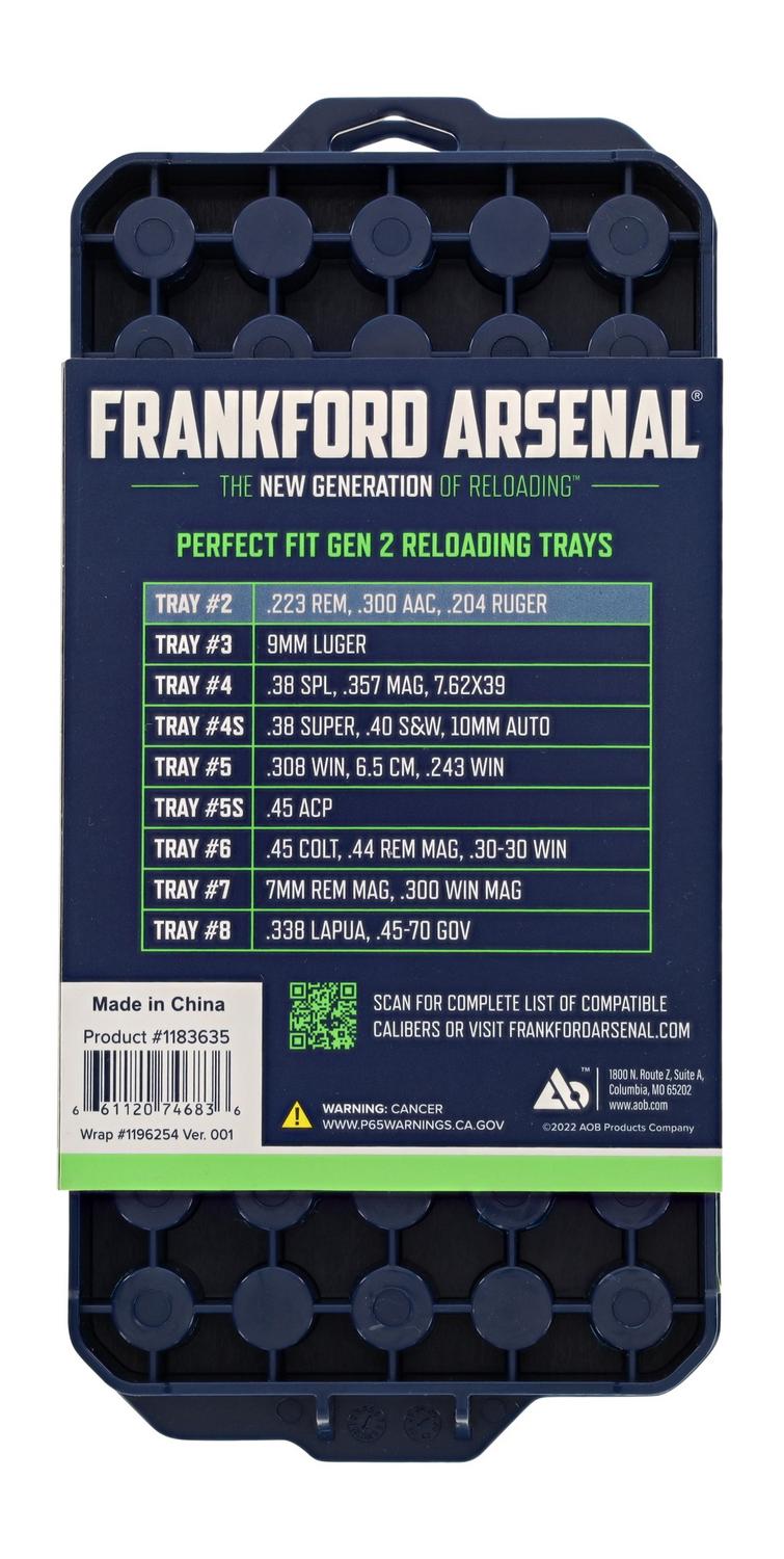 Frankford Arsenal Perfect Fit Gen2 Reloading Tray No2 2pk