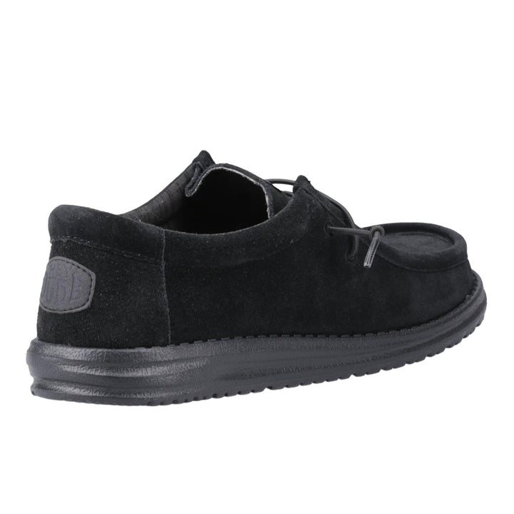 HEYDUDE Wally Suede Shoes Black